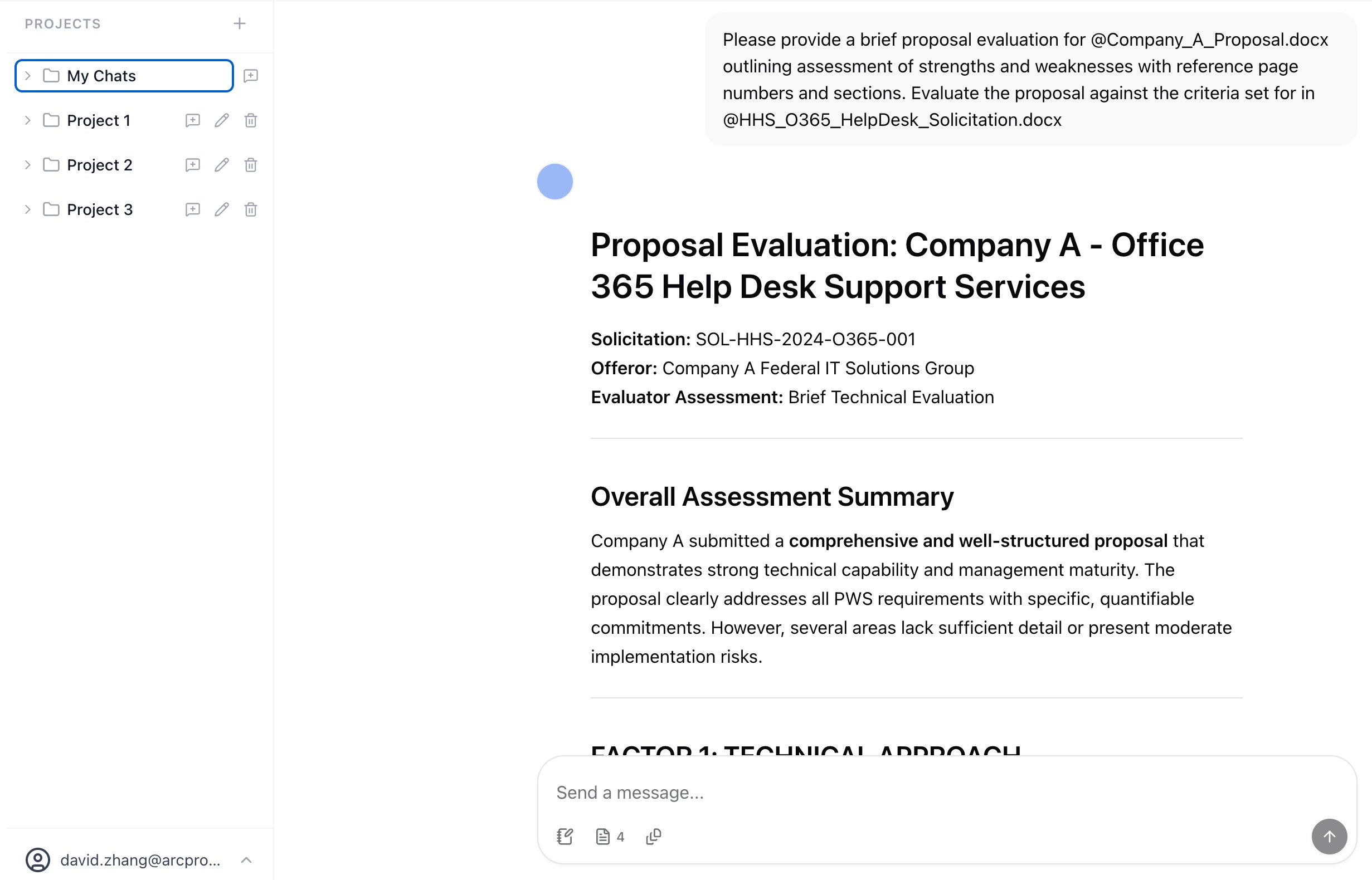 ArcInsight AI assistant